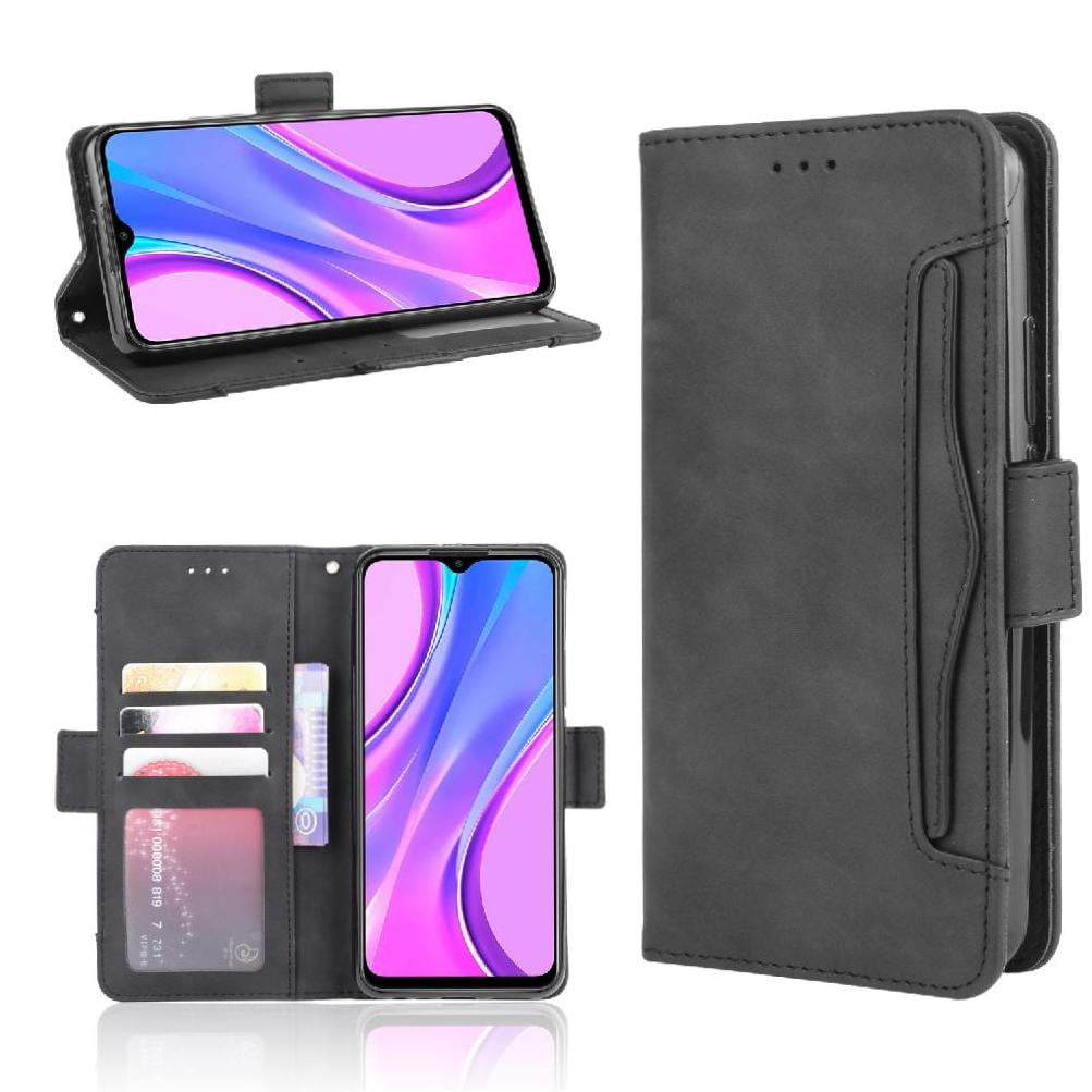 Foxdock - Funda Cartera Magnética Para Xiaomi Redmi 9- Tarjetero Desmontable, Cuero Pu, Soporte