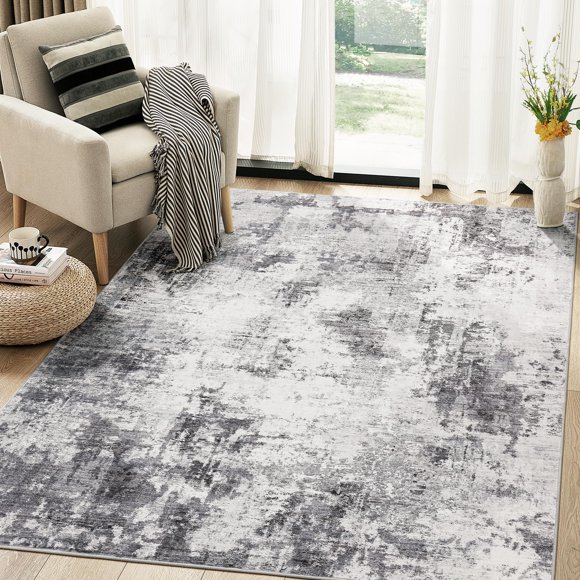 ALFOMBRA TARANCH 183 cm × 152 cm Lavable Gris Abstracto