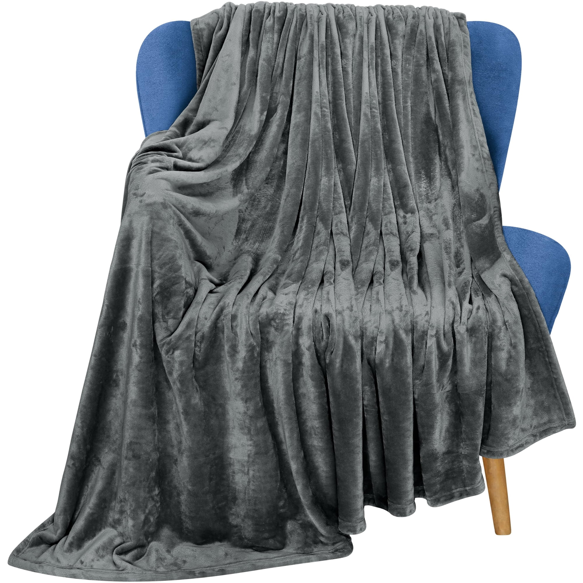 Utopia Bedding - Manta De Forro Polar Blanket Utopia, Tamaño Gris, 300 G/m², Microfibra