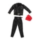thumbnail image 2 of Conjunto De Chaqueta De Cuero PU Para Hombre 1:12 Con Pantalones, Cinturón, Bufanda, Disfraz Para Figuras De 6'', 2 of 5
