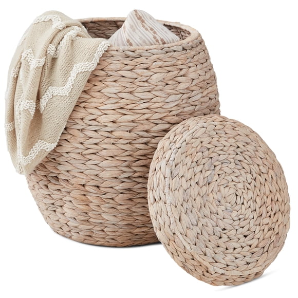 Cesta de almacenamiento Best Choice Products Vintage Hyacinth White