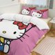 thumbnail image 2 of Hello Kitty 3 Piece Sets Full/Queen Size - Reversible Microfiber Quilts with Shams Soft Lightweight Bedspread Coverlet Comforter for All Season Bed Sheets, 2 of 4