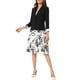 thumbnail image 4 of INSPIRE CHIC Conjuntos de 2 Piezas para Mujer Vestido sin Mangas de Chifón Floral y Conjunto de Chaqueta Negro M, 4 of 6