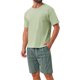 thumbnail image 4 of INSPIRE CHIC Conjunto de Pijama para Hombre con Camiseta de Manga Corta y Pantalones Cortos a Cuadros M Verde, 4 of 5