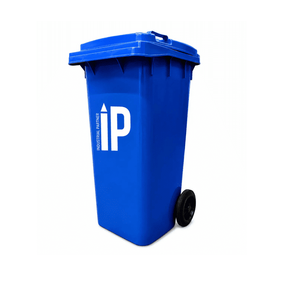 Contenedor de basura plastico 120 litros color Azul