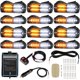 thumbnail image 1 of LINKITOM 12 piezas de luces LED estroboscópicas de emergencia ultradelgadas, 1 of 3