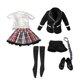 thumbnail image 5 of 1/6 Escala Mujer Ropa Femenina Uniforme Escolar Negro Para Mu?eca De Figura De 12 ", 5 of 5