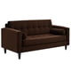 thumbnail image 5 of Sofa Retro 3C Felpa 00 Chocolate, 5 of 6
