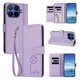 thumbnail image 2 of Funda Cartera Trébol para Xiaomi 17T Pro con Ranuras Tarjetas y Carga Inalámbrica Morado claro, 2 of 6