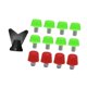 thumbnail image 2 of 12 Piezas Spikes De Zapatos De Fútbol Anti Slip Para Zapatillas Deportivas En El Interior Verde 8 Mm Rojo 11 Mm, 2 of 5