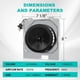 thumbnail image 5 of Extractor de Baño Motoasis C350BN 50CFM 2.0 Sone 20x18 cm, 5 of 7
