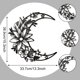 thumbnail image 2 of Decoración mural EZ4ENCE con forma de flor lunar, metal, 34,5 x 30,2 cm, 2 of 5
