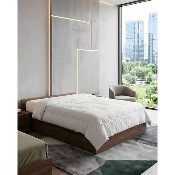 Plumón Delgado Invierno Sherpa Suave Premium 2 Plaza 200x230cm