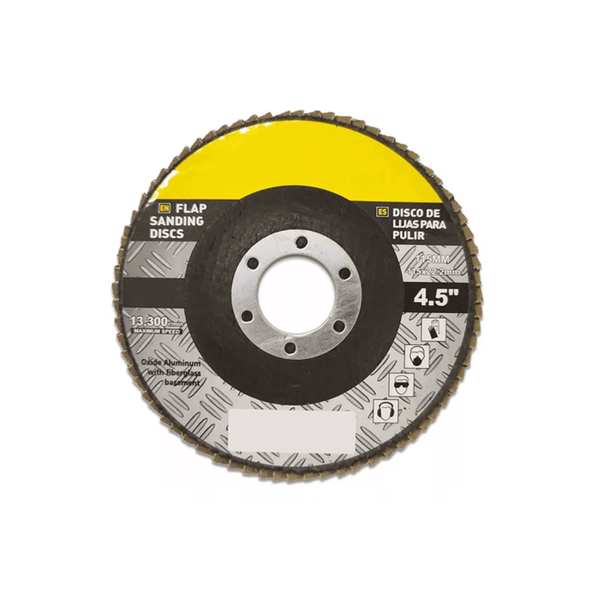 10 discos lija traslapado flap madera 115mm 13600 RPM granos, color ...
