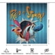 thumbnail image 2 of El show de Ren y Stimpy-theme 4-Piece Shower Curtain Set with Rugs, Waterproof Bathroom Decor Set Includes Bath Mat, U-Shaped Rug, Toilet Lid Cover and Curtain with Hooks, 2 of 6