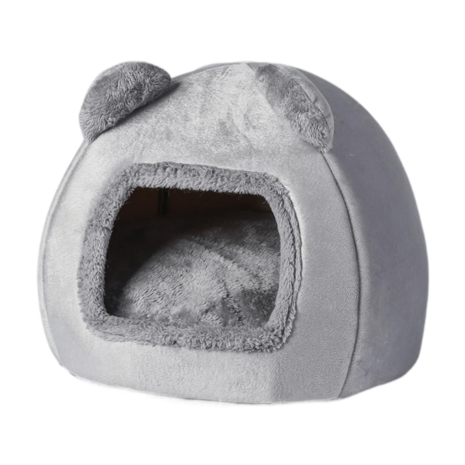 Magideal - Nido Para Gatos, Cueva Para Cachorros, Cama Para Perros Y Gatos, Acogedora, Lavable, Portátil, Casa Para Gatos Para Perros Pequeños Y Medianos, Cachor Gris