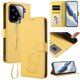 thumbnail image 2 of Carcasa Billetera de Cuero Sintético para Xiaomi 15, Amarillo, 2 of 6