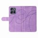 thumbnail image 3 of Funda tipo cartera con tapa para Motorola Edge 50 Neo con tarjetero, soporte y cubierta magnética Morado, 3 of 6