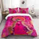 thumbnail image 1 of 3pcs Pink Holy Light Prayer Pattern Set Soft and Comfortable Bedding Set, 1 of 5