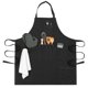 thumbnail image 1 of Delantal opux Chef 81 cm x 60 cm Negro con Bolsillos, 1 of 8
