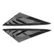 thumbnail image 4 of Rejillas De Ventilación De Ventana Trasera Cubierta De Pala De Obturador Ajuste Para Hyundai Elantra Patrón De Fibra De Carbono, 4 of 5