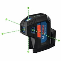 Láser De Alineación Bosch Gpl100-50G Green-Beam Con Accesorios