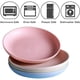 thumbnail image 4 of Xiao Hua Juego de 4 Piezas de Platos de Paja de Trigo No Frágiles, Reutilizables, Juego de Cubiertos para Platos de Dumplings de Fruta para el Hogar, compatible con Lavavajillas y Microondas,, 4 of 4