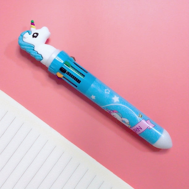 1pcs 10 Color Ballpoint Pen Kawaii Stationery Cute Pens Novelty Cute Kawaii Pen Student Writing Gel Pens Learning Office Supplies