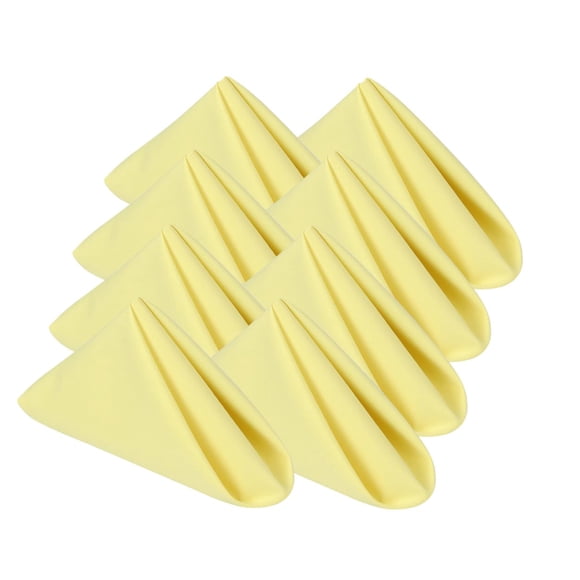 Servilletas de Tela KOFFOTA 46 cm Amarillo 8 piezas Lavables