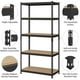 thumbnail image 2 of Estantes utilitarios Topeakmart de almacenamiento de metal de 5 niveles, color negro, 90 x 45, 2 of 3