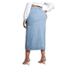 thumbnail image 5 of Falda Larga Jeans Mezclilla Botones Delantero Tiro Alto, 5 of 6
