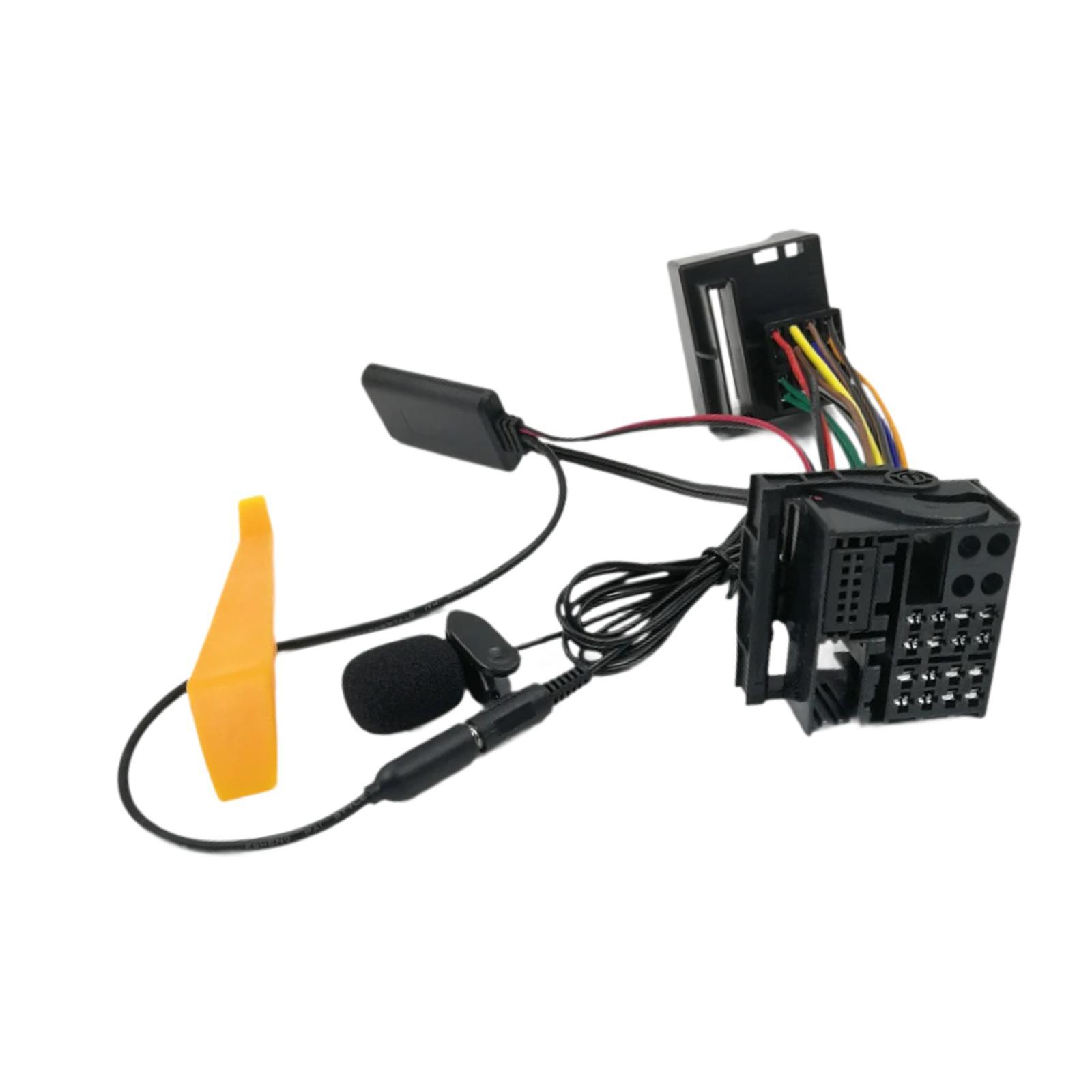 Magideal - Adaptador De Cable De Audio Bt Aux Con Reemplazo De Micrófono, Suministros Para El Interior Del Automóvil Adaptador De Audio Bt Aux Para Navegación