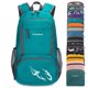 thumbnail image 1 of Mochila FENGDONG ligera impermeable de 35 L para viajes, color verde, 1 of 6