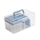 thumbnail image 4 of Mahjong Maletín Organizador Transparente Caja de Almacenamiento para Fichas PP con Divisiones Y Asa Cómoda Adecuado para Viajes Y Organización en Cas Azul, 4 of 5