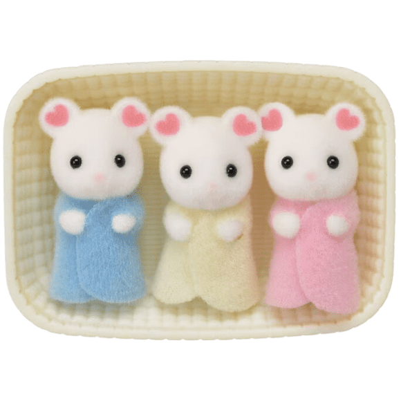 Epoch Sylvanian Families Marshmallow Mouse Triplets 5337
