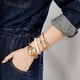 thumbnail image 2 of Reloj TIME100 Mujer Dorado 30mm Set Pulseras Cristal, 2 of 3