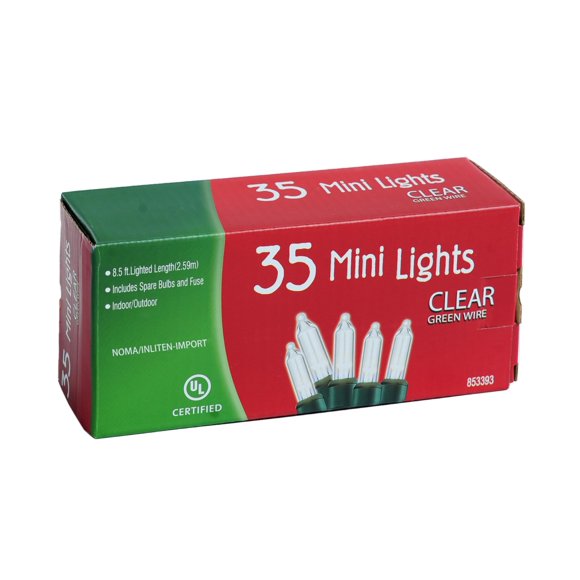 Luces de cadena NOMA/INLITEN-IMPORT 2,59 m transparentes 35 unidades