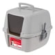 thumbnail image 1 of Caja de arena para gatos IRIS USA, grande, cubierta y cerrada con solapa, gris, 1 of 9