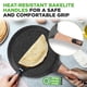 thumbnail image 4 of Sartén Crepe NutriChef 24 cm antiadherente negro con acabado de mármol, 4 of 7
