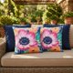 thumbnail image 1 of Set De 4 Cojines Decorativos Jardín Azul Vibrante · 45 × 45, 1 of 4