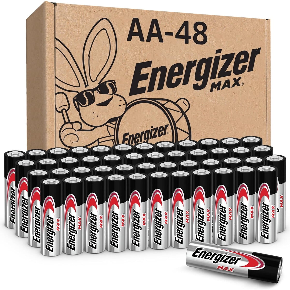 Pilas Aa Energizer Max Alcalinas Pack 48 Larga Duración