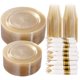 thumbnail image 1 of Juego de vajilla DayAmmi Gold Glitter 50 Guest con 350 piezas, 1 of 6