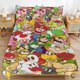 thumbnail image 1 of Super Mario Bed Duvet Cover Microfiber Bedding Sets 3D Printed Lightweight 3 Piece Comforter Sets for Kids Boys Girls, 1 of 5