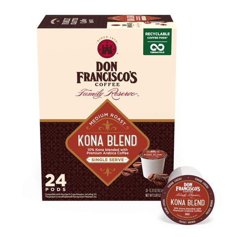 Cápsulas De Café Don Francisco'S Kona Blend 24 Medium Toast