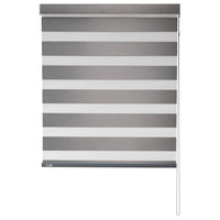 Bertex - Cortina Roller Duo Blackout Gris Claro, Alto Ajustable Máximo De 170 Cm X Ancho A Elección Para Sala, Living, Oficina O Escritorio (115 Cm De Ancho X 170 Cm De Alto)