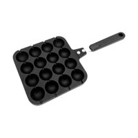 Magideal - Takoyaki Maker Pulpo Placa De Parrilla Pulpo Bolas Pequeñas Bandeja Para Hornear Takoyaki Pan Para Restaurante Cocina Takoyaki Pulpo Bolas Panqueques 16 Hoyos