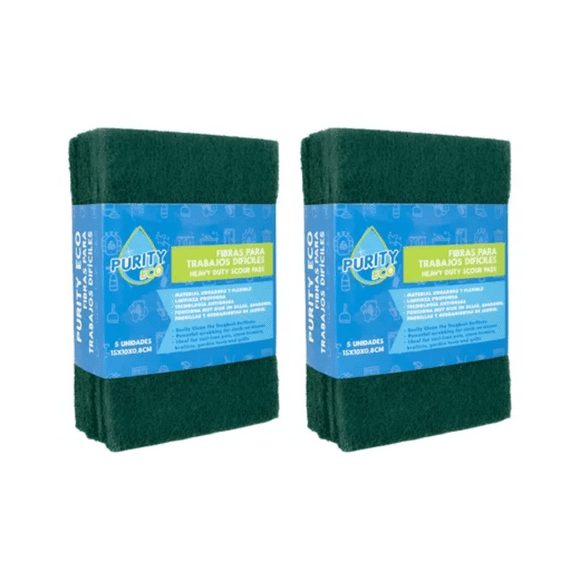 Pack 10 Esponja Abrasiva Profesional | Remoción Intensa y Duradera