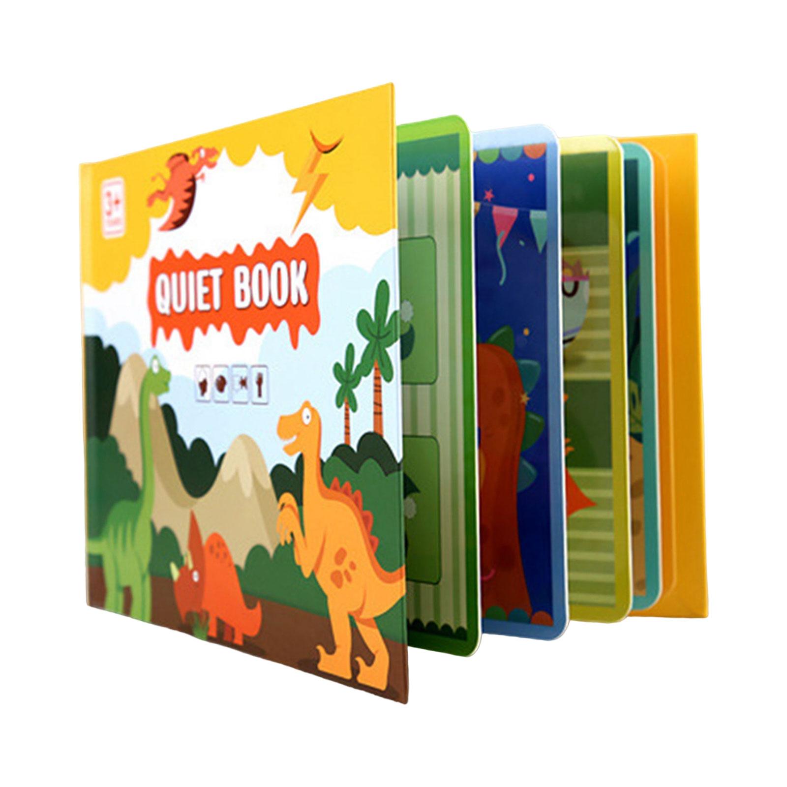 Magideal - Libro De Pasta Multiusos Juegos Ciencia Cognición Regalos Aprendizaje Rompecabezas Desarrollo Juguetes Para Guardería Niños Estudiantes Niñ Dinosaurio