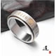 thumbnail image 3 of Anillo de Titanio Silver Giratorio Gold Yin Yang Antiestres, 3 of 3
