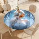 thumbnail image 4 of Frozen: Elsa, princesa-theme Fitted Round Tablecloths Elastic Edged Table Covers Waterproof Table Cloth for Kitchen Holiday Party Tables Decor 120cm, 4 of 6